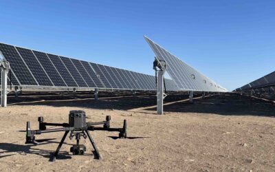 Why is good to perform aerial drone surveys in photovoltaic plants?